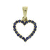 .37ct Sapphire Heart Love Pendant 10KT Yellow Gold by Bids.com