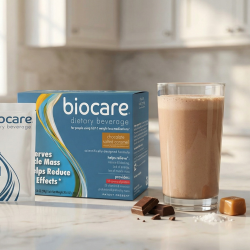 30G Protein Chocolate Salted Caramel Biocare Dietary Beverage (14-Count) by Biocare