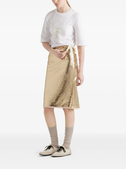 Prada Women Sequined Pencil Skirt by Luosophy