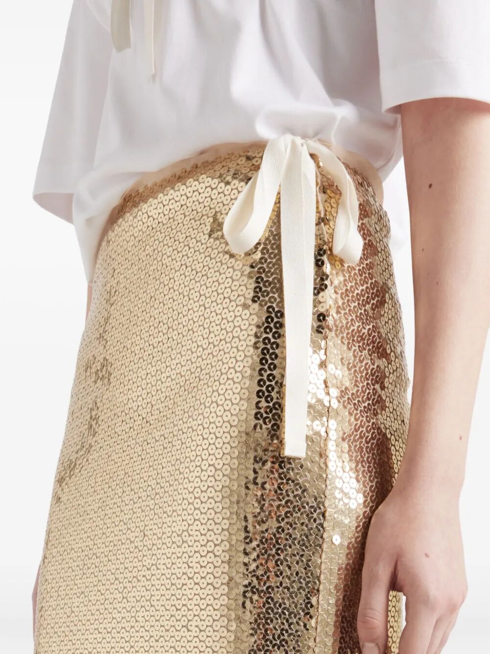 Prada Women Sequined Pencil Skirt by Luosophy
