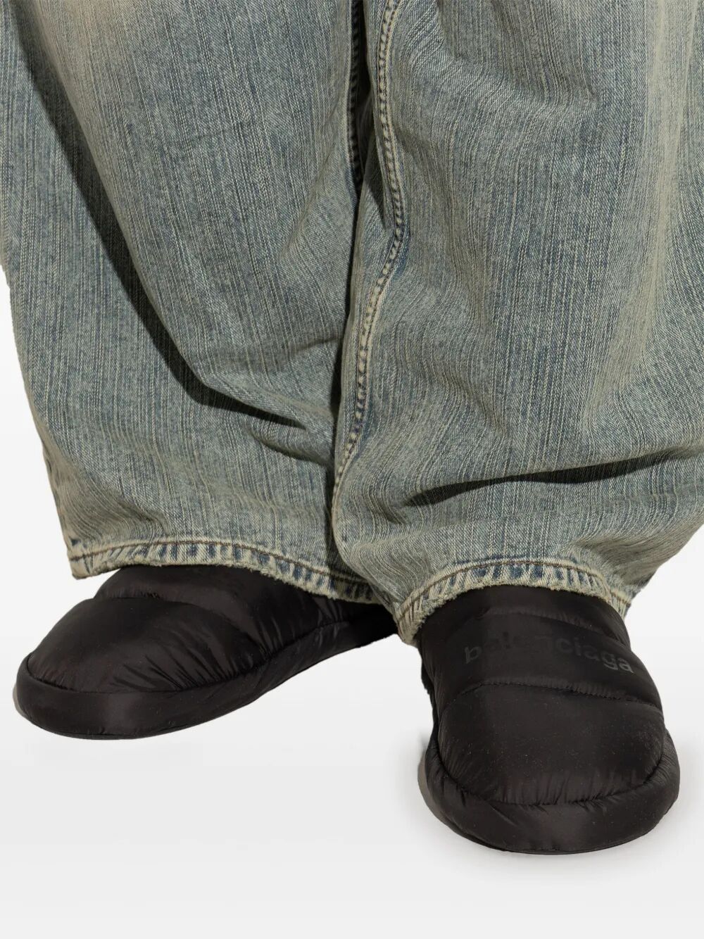 Balenciaga Men Polyamide And Fleece Alaska Slipper by Luosophy