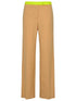 Off-White Beige Wool Blend Active Pants Women by Luosophy