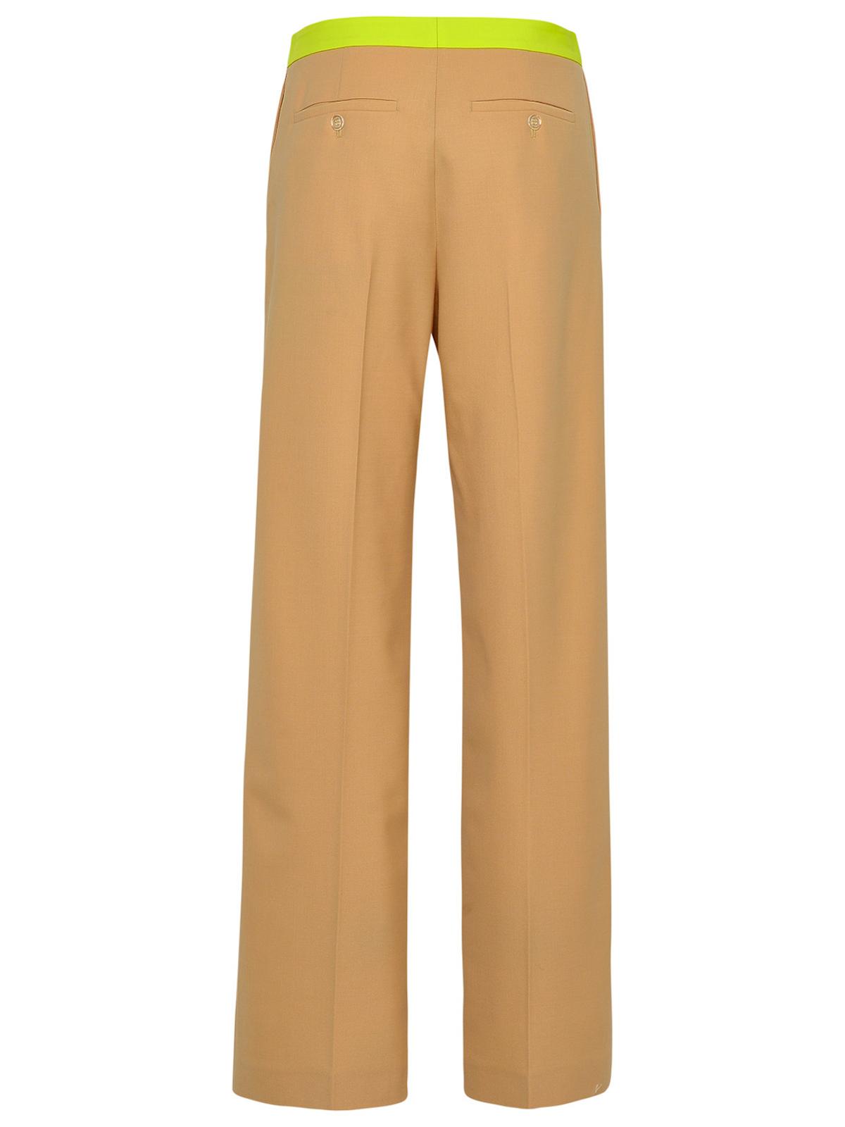 Off-White Beige Wool Blend Active Pants Women by Luosophy