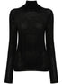 Saint Laurent Women Cassandre Wool Turtleneck Sweater by Luosophy