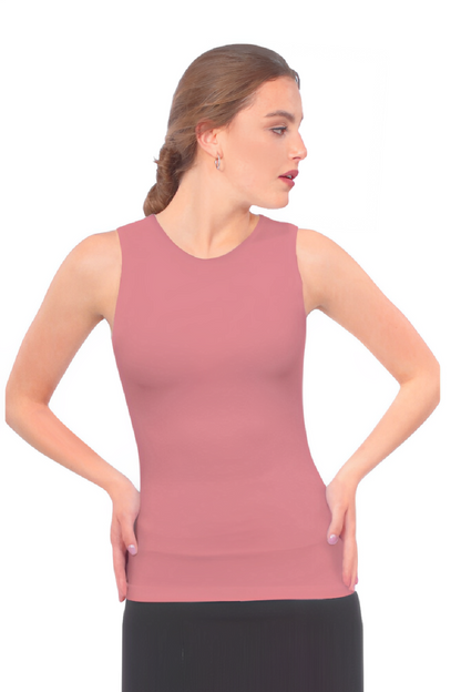 Premium Sleeveless Layering Tank Top with Full Shoulder Coverage by Kosher Casual USA