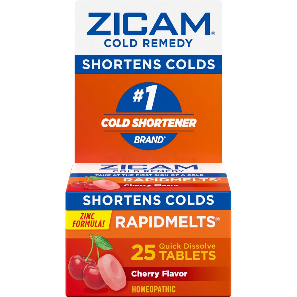 Zicam Cold Remedy Cherry Flavor RapidMelts Quick Dissolve Tablets 