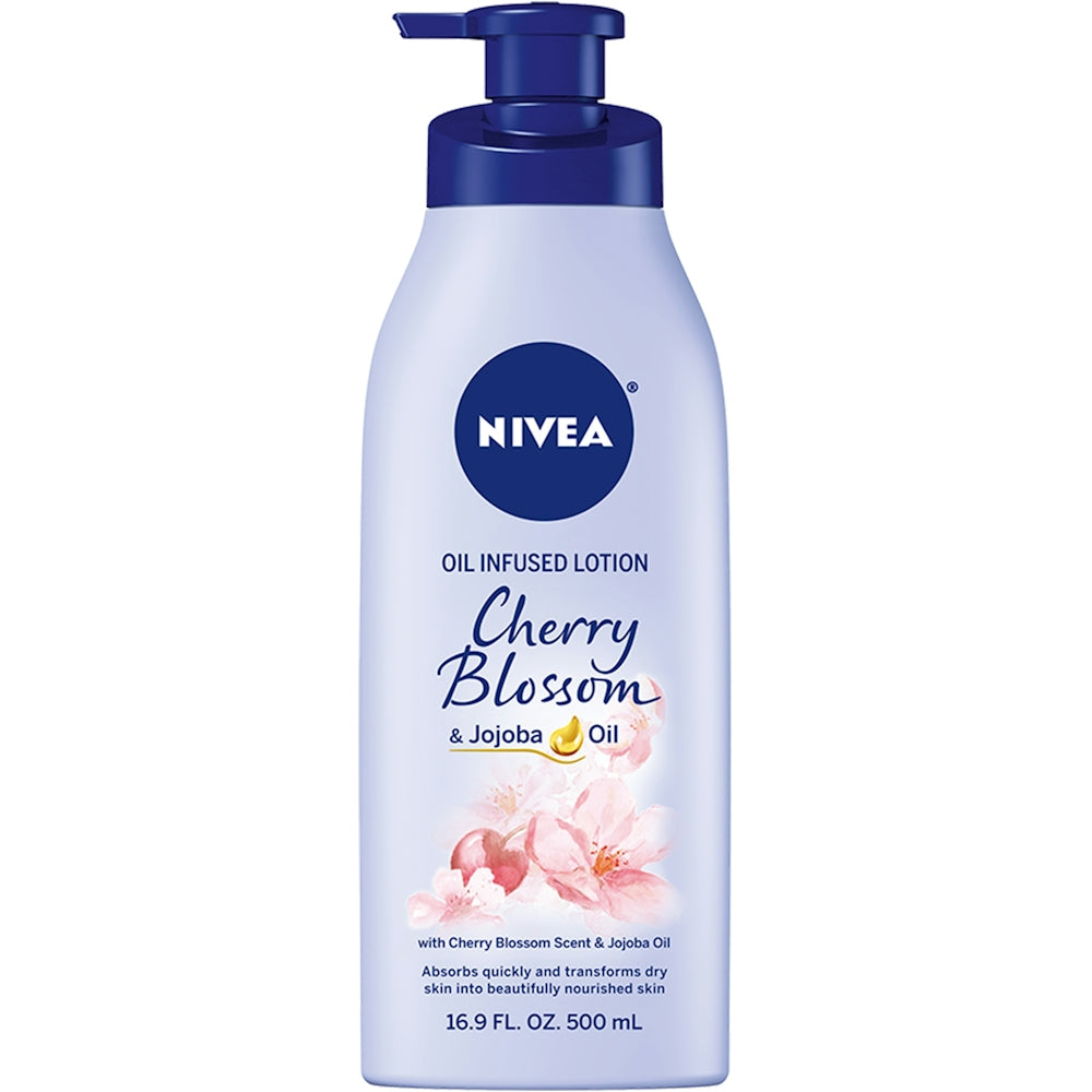 Nivea Oil Infused Body Lotion, Cherry Blossom And Jojoba Oil, 16.9 Fl Oz Pump Bottle by Pasteur Pharmacy