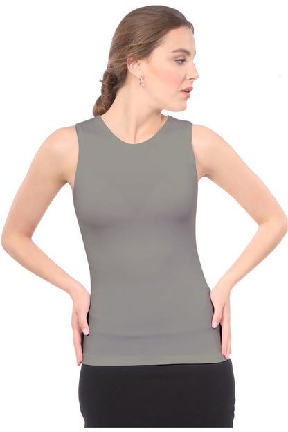Premium Sleeveless Layering Tank Top with Full Shoulder Coverage by Kosher Casual USA