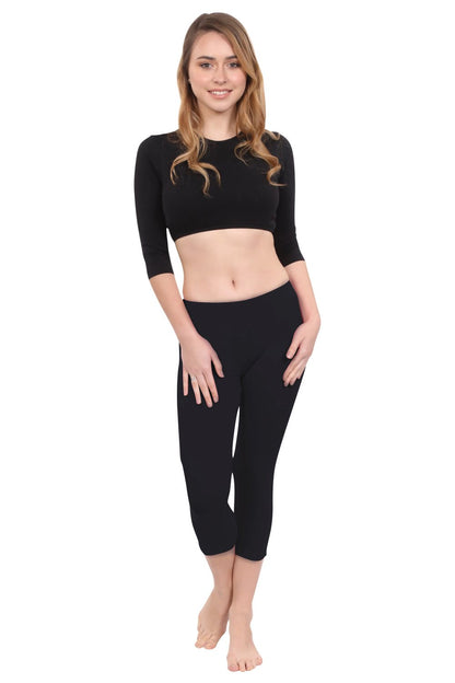 Swim and Athletic Long Leggings - UVF 50 Protection by Kosher Casual USA