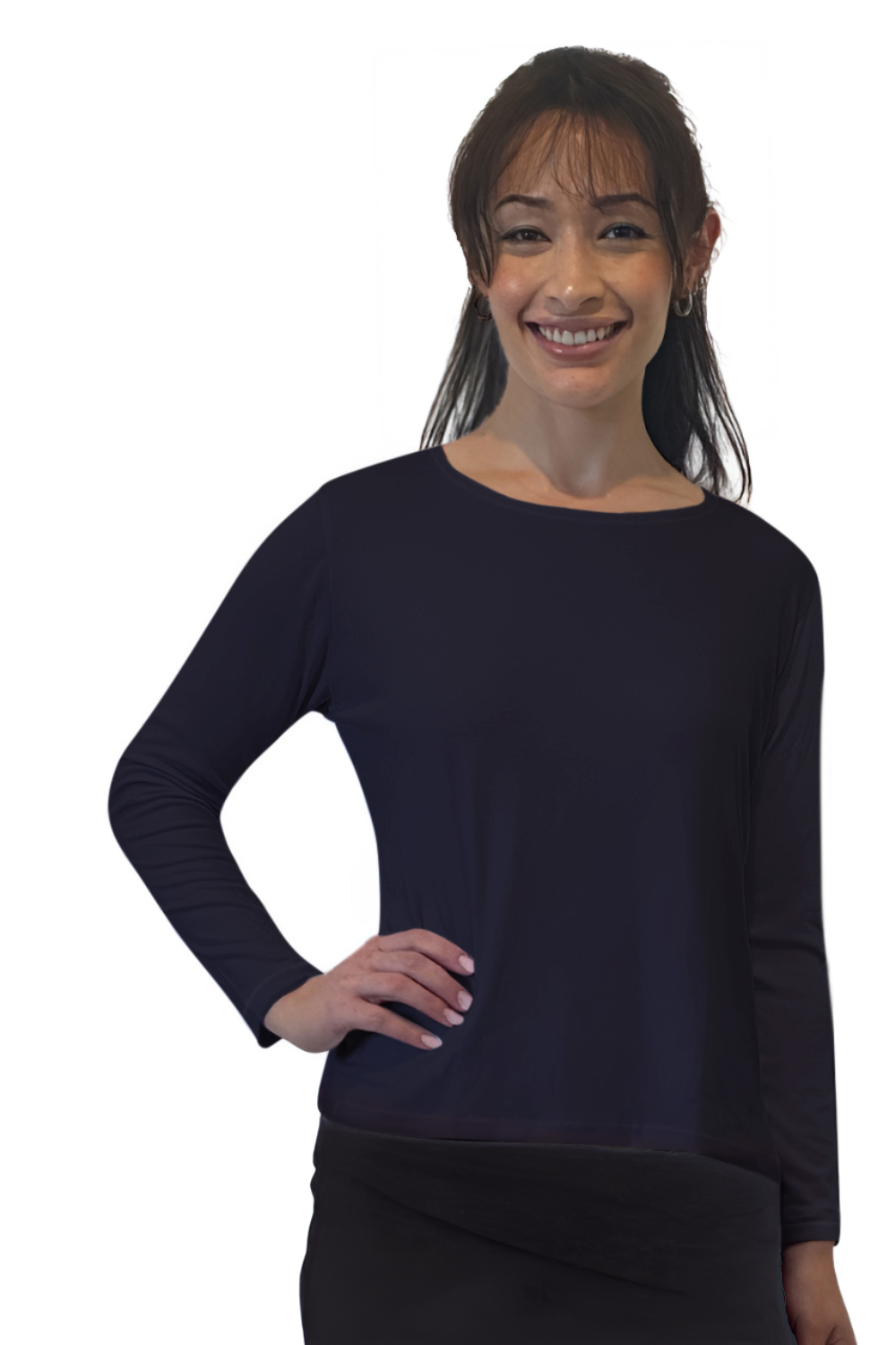 Long Sleeve Relaxed Tunic - Available in Prints &amp; Solids by Kosher Casual USA