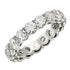 Round Cut Lab Grown Diamond Eternity Ring in 14k White Gold (3 cttw FG/VS2) by Bids.com