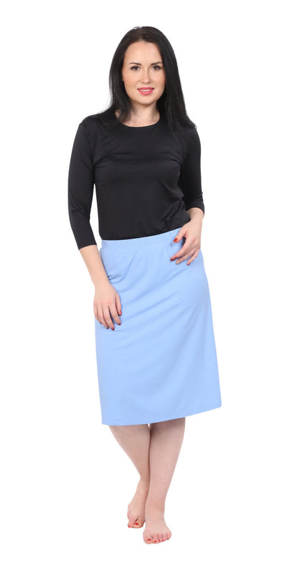 Modest Knee Length Swim, and Sports Skirt with UPF 50+ UV protection by Kosher Casual USA
