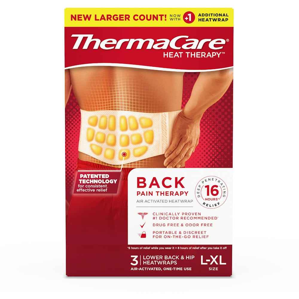 Thermacare Heatwraps, Lower Back &amp; Hip, L Xl