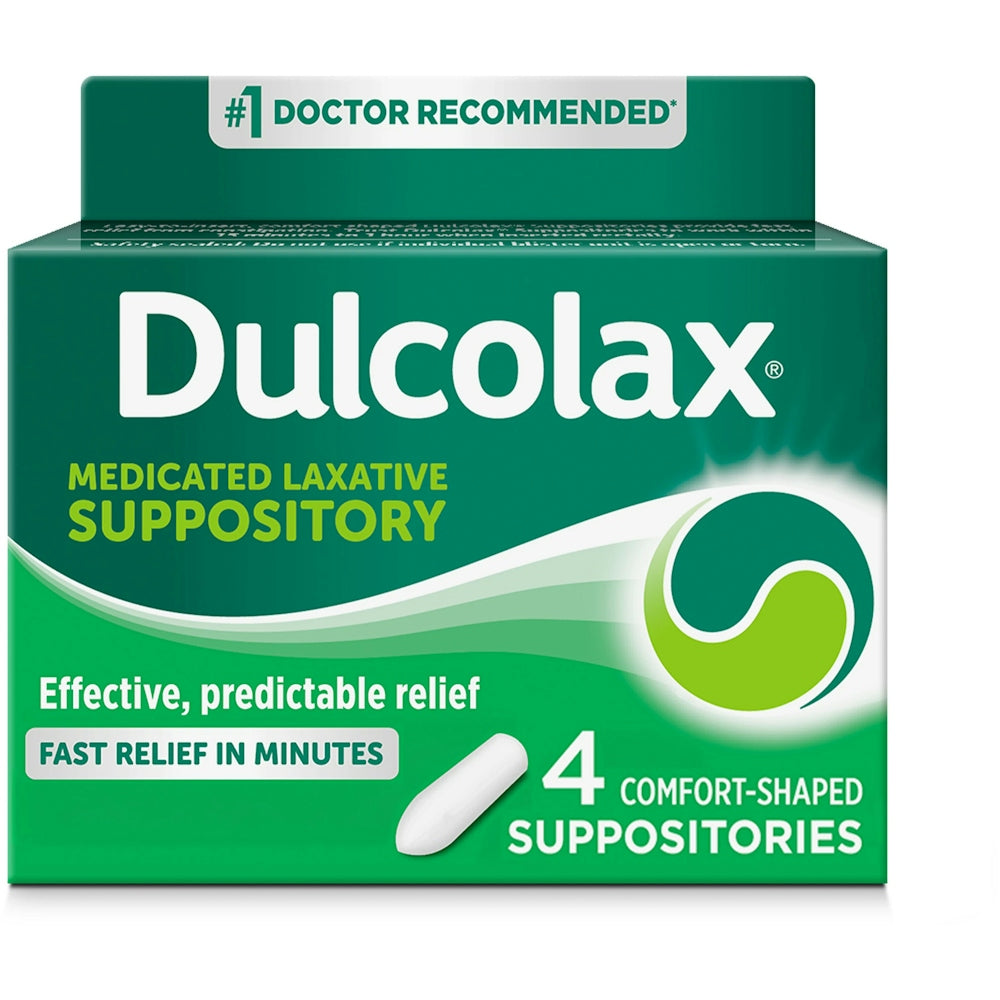 Dulcolax 10 Mg Laxative Suppositories, Comfort Shaped 
