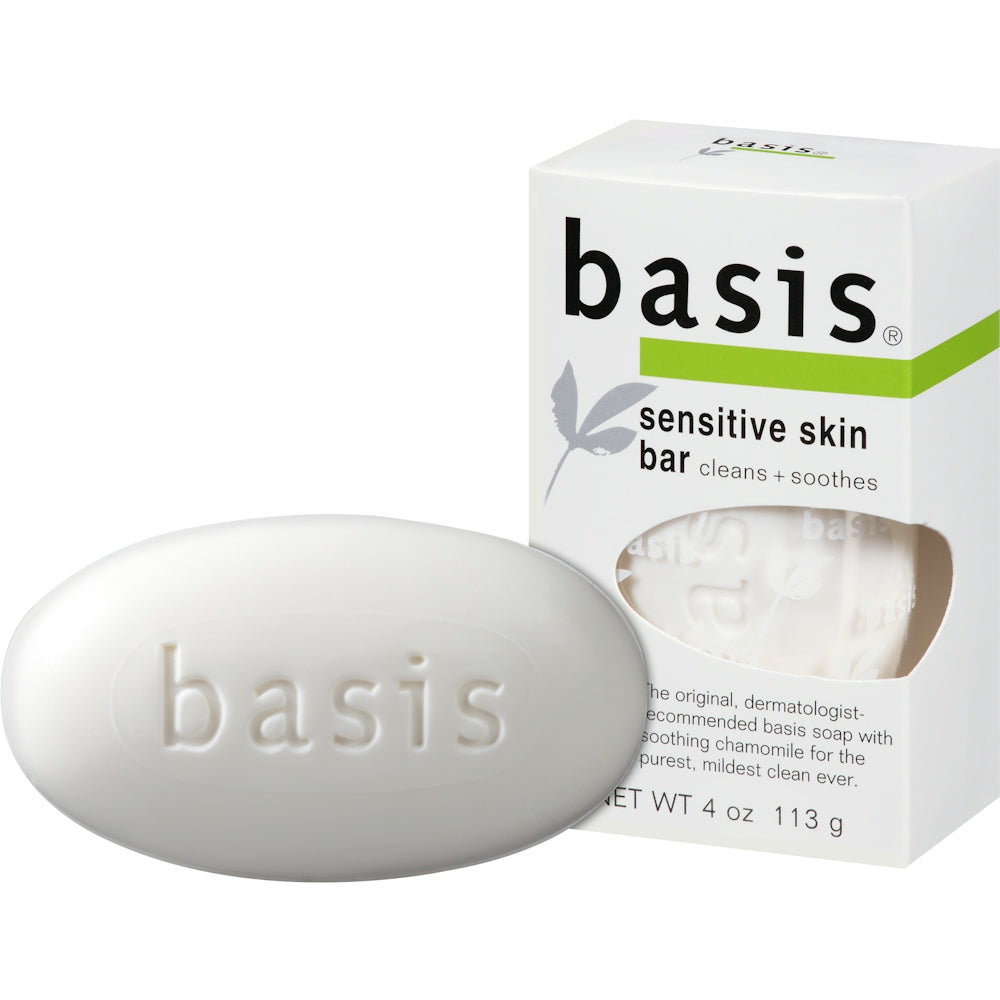 Basis Sensitive Skin Bar Soap 4 Oz. Box by Pasteur Pharmacy