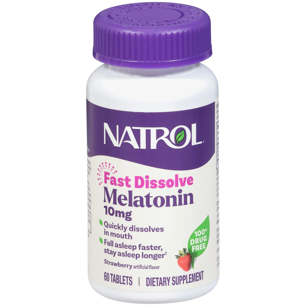 Natrol Sleep, Melatonin, 10 Mg, Fast Dissolve, Strawberry, Tablets by Pasteur Pharmacy