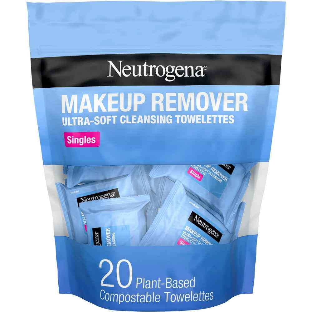 Neutrogena Makeup Remover Wipes, Individually Wrapped Daily Face Wipes For Waterproof Makeup, Travel &amp; On-the-Go Singles
