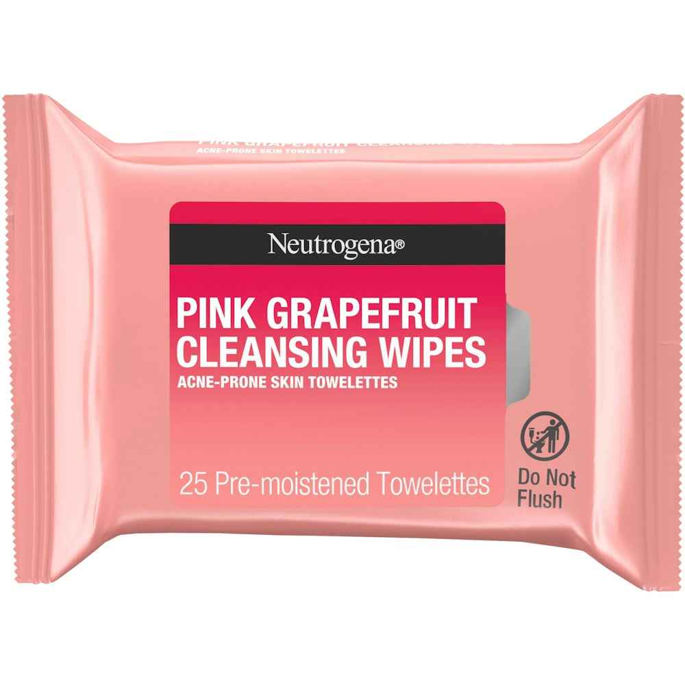 Neutrogena Oil-Free Acne Cleansing Face Wipes With Pink Grapefruit
