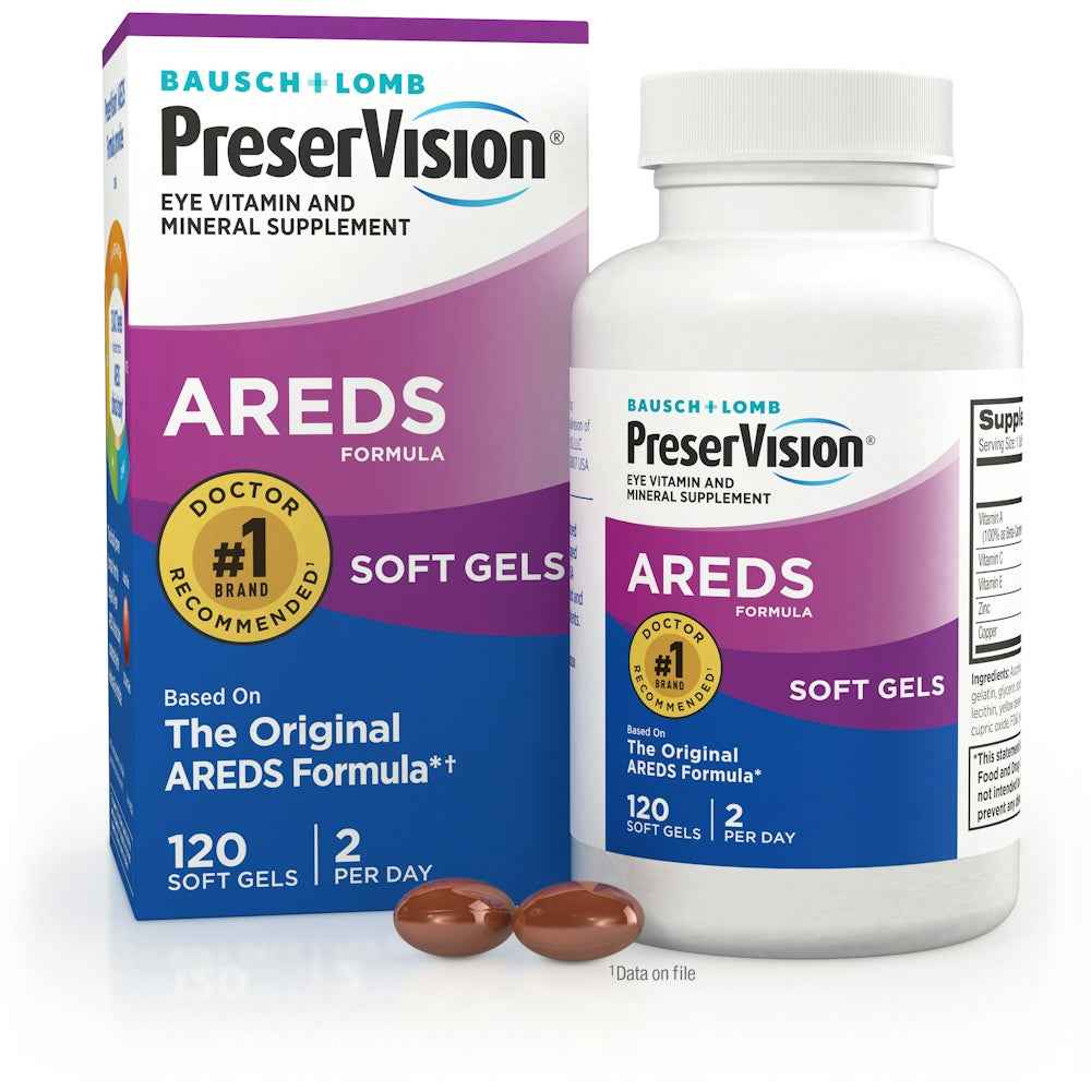 PreserVision Eye Vitamin &amp; Mineral Supplement, AREDS Formula, Soft Gels