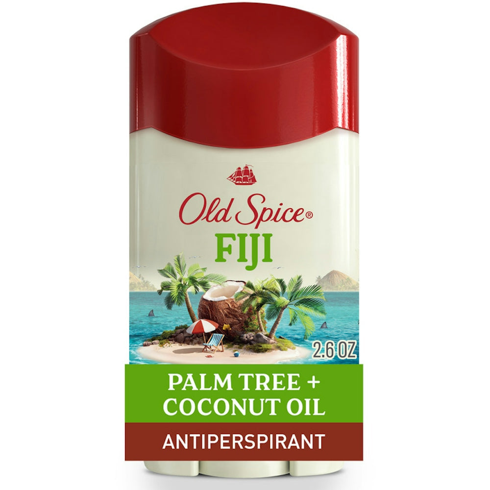 Old Spice Fresher Collection Invisible Solid Antiperspirant Deodorant Fiji With Palm Tree Scent 