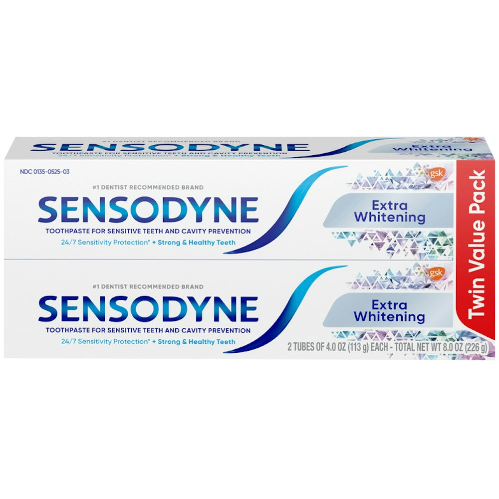 Sensodyne Toothpaste, Extra Whitening, Twin Value Pack by Pasteur Pharmacy