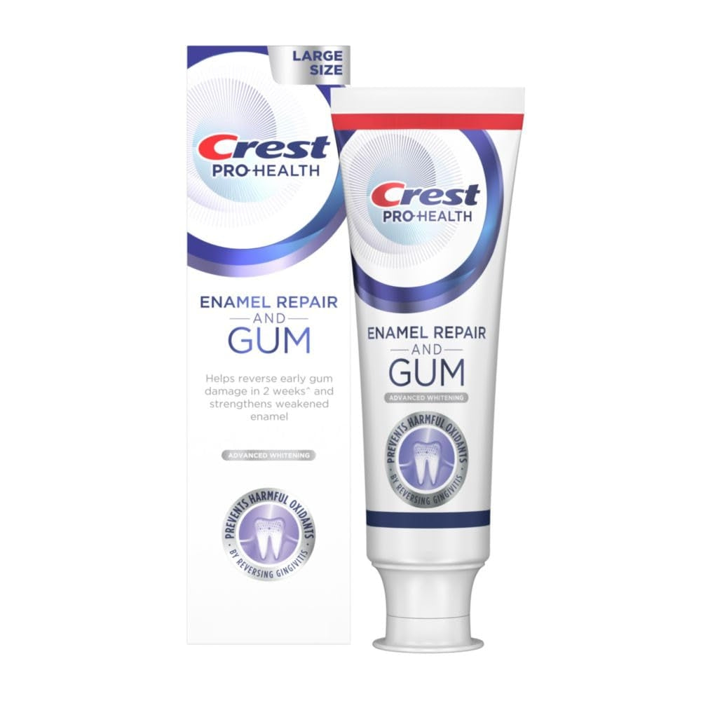 Crest Toothpaste, Enamel Repair And Gum, Advanced Whitening, Large Size 4.8 Oz by Pasteur Pharmacy