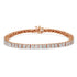 .925 Sterling Silver 1.0 Cttw Diamond Square Frame Miracle-Set Tennis Bracelet (I-J Color, I3 Clarity) - 7"  DestGlow