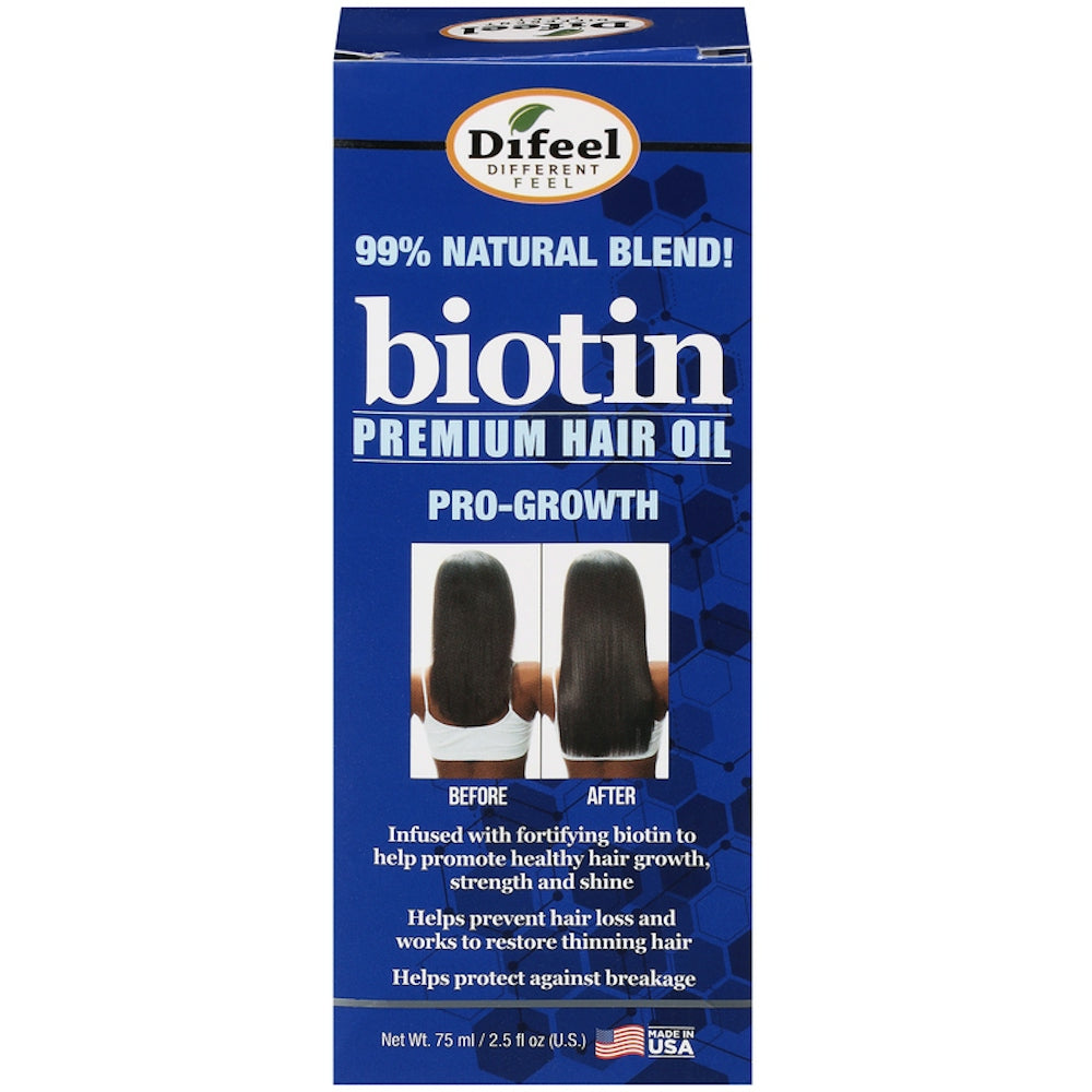 Difeel Biotin Premium Hair Oil, 2.5 Fl Oz by Pasteur Pharmacy