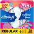 Always Radiant Pads, Teen Regular, With Wings Unscented, Size 1 by Pasteur Pharmacy