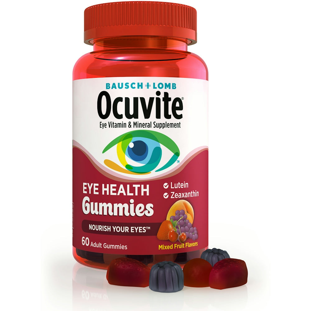 Ocuvite Adult Eye Health Gummies - Mixed Fruit Flavors, Lutein &amp; Zeaxanthin, 60 Count by Pasteur Pharmacy