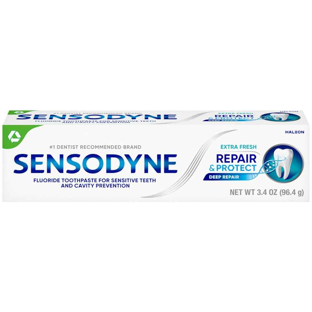 Sensodyne Repair &amp; Protect Extra Fresh Fluoride Toothpaste For Sensitive Teeth, 3.4 Ounce