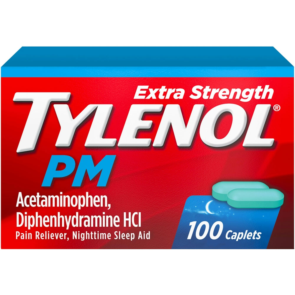 Tylenol PM Extra Strength Nighttime Pain Reliever &amp; Sleep Aid, 100 Caplets by Pasteur Pharmacy