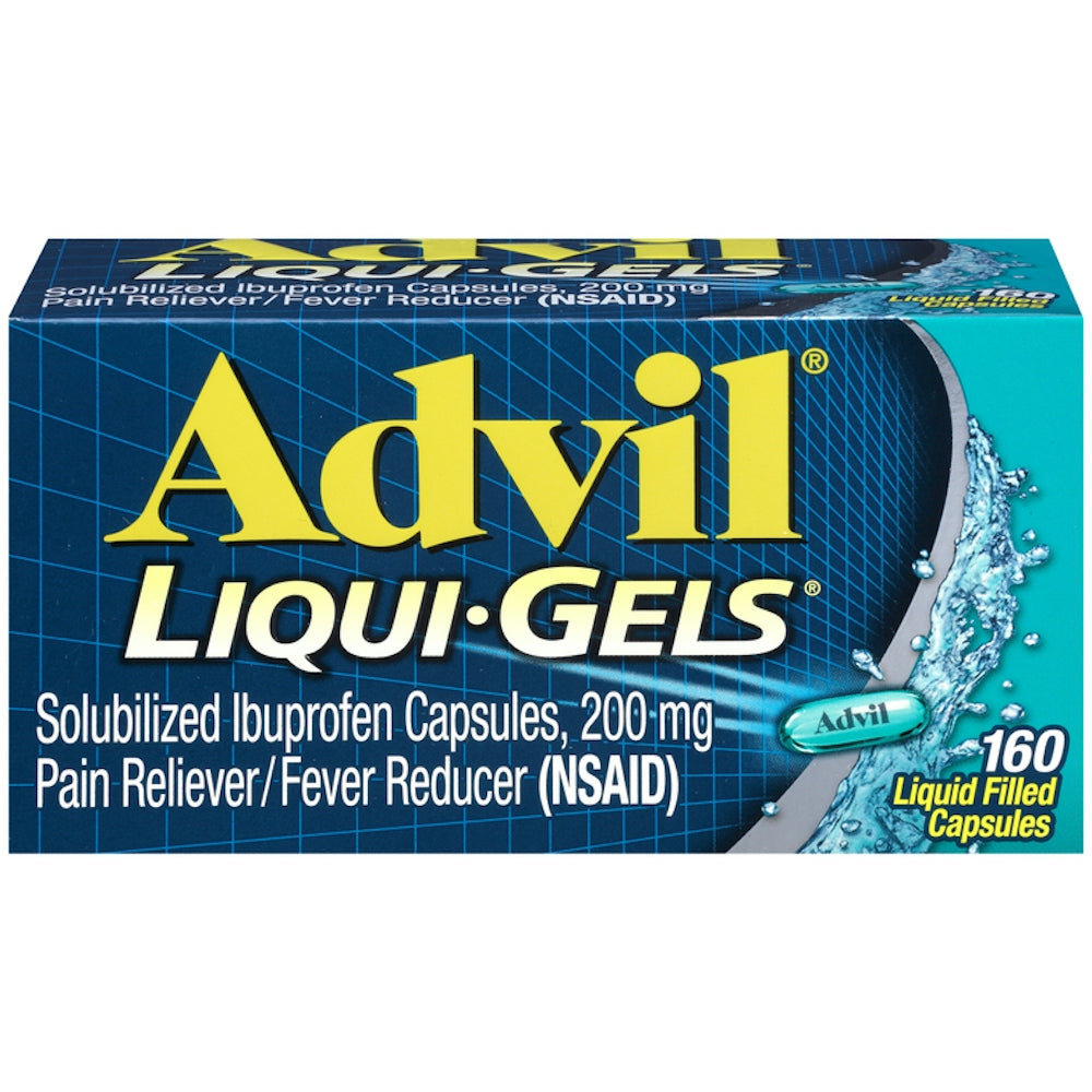 Advil Liqui-Gels Pain Reliever/Fever Reducer Liquid Filled Capsules - Ibuprofen (NSAID) by Pasteur Pharmacy