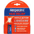 Herpecin L Triple Action With Lidocaine Maximum Strength Pain Relief 0.15 Oz