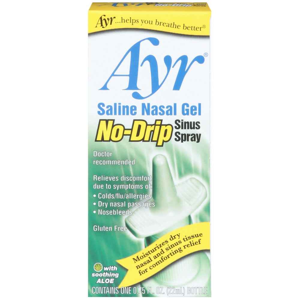 Ayr Sinus Spray, No Drip, Saline Nasal Gel 0.75 Fl Oz