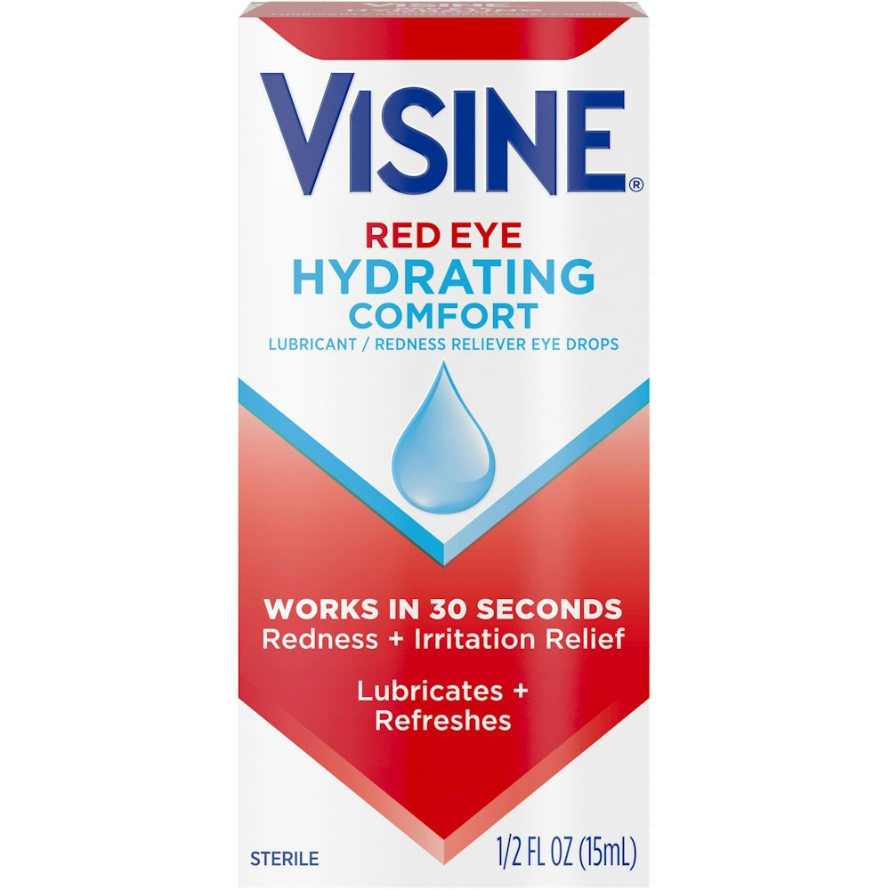 Visine Red Eye Drops, Hydrating Comfort 