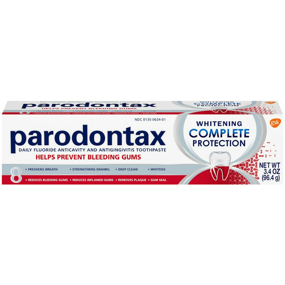 Parodontax Complete Protection Teeth Whitening Toothpaste For Bleeding Gums - 3.4 Ounce by Pasteur Pharmacy