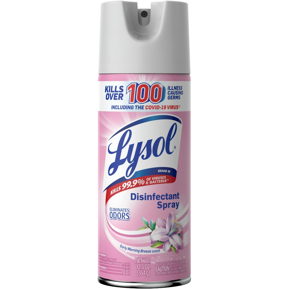 Lysol Disinfectant Spray, Early Morning Breeze Scent – 12.5 oz by Pasteur Pharmacy