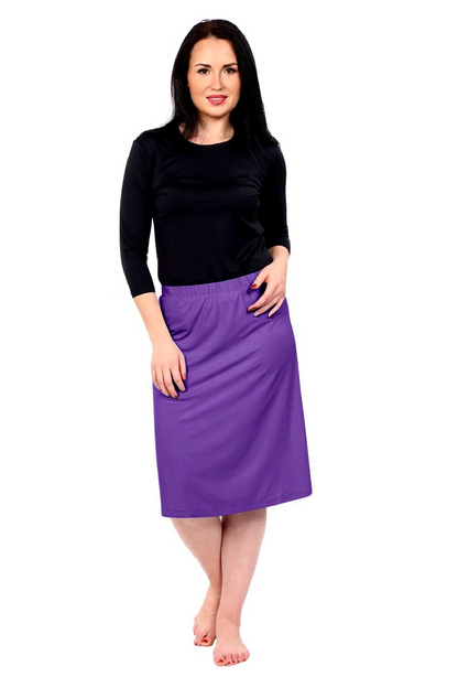Modest Knee Length Swim, and Sports Skirt with UPF 50+ UV protection by Kosher Casual USA