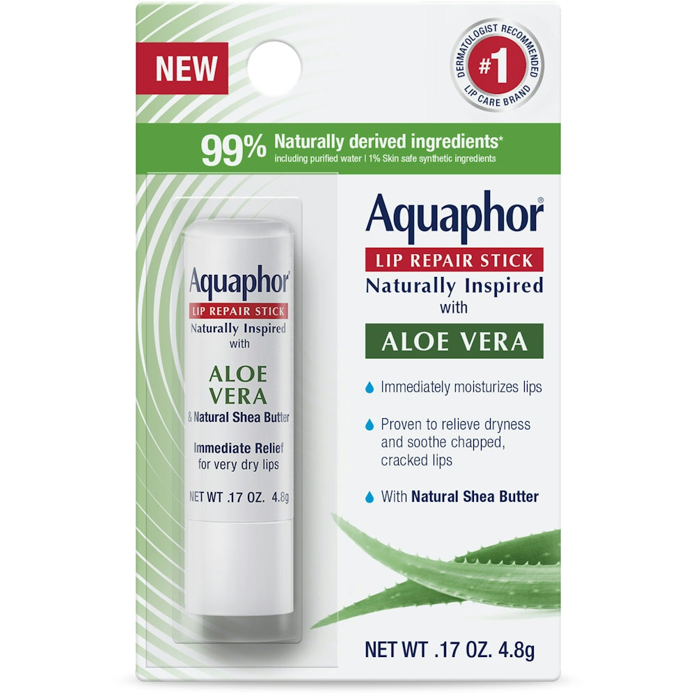 Eucerin Aquaphor Lip Repair Stick, Aloe Vera 0.17 Oz by Pasteur Pharmacy