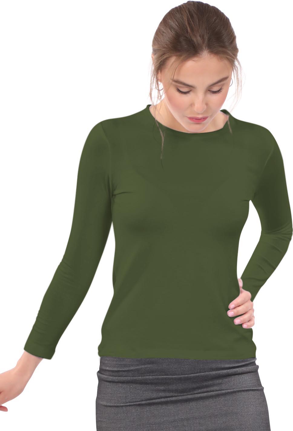 Womens Shell Top Long Sleeve by Kosher Casual USA
