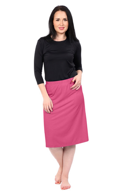 Modest Knee Length Swim, and Sports Skirt with UPF 50+ UV protection by Kosher Casual USA