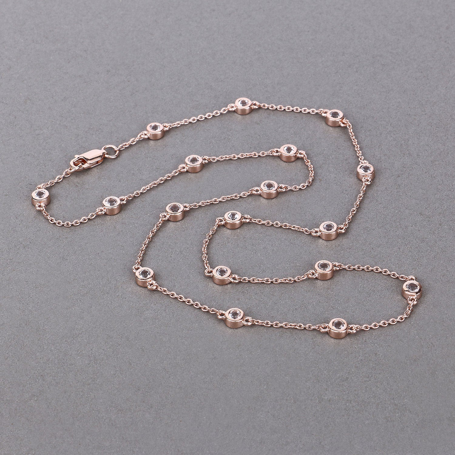 1.62 Carat Genuine Morganite .925 Sterling Silver Necklace by Bids.com