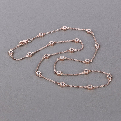 1.62 Carat Genuine Morganite .925 Sterling Silver Necklace by Bids.com