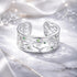 S925 Sterling Silver Pavé Setting CZ Ring by Bids.com