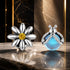 925 Sterling Silver Ladybird Earrings with Pavé Set CZ, 0.7cm for Women  DestGlow