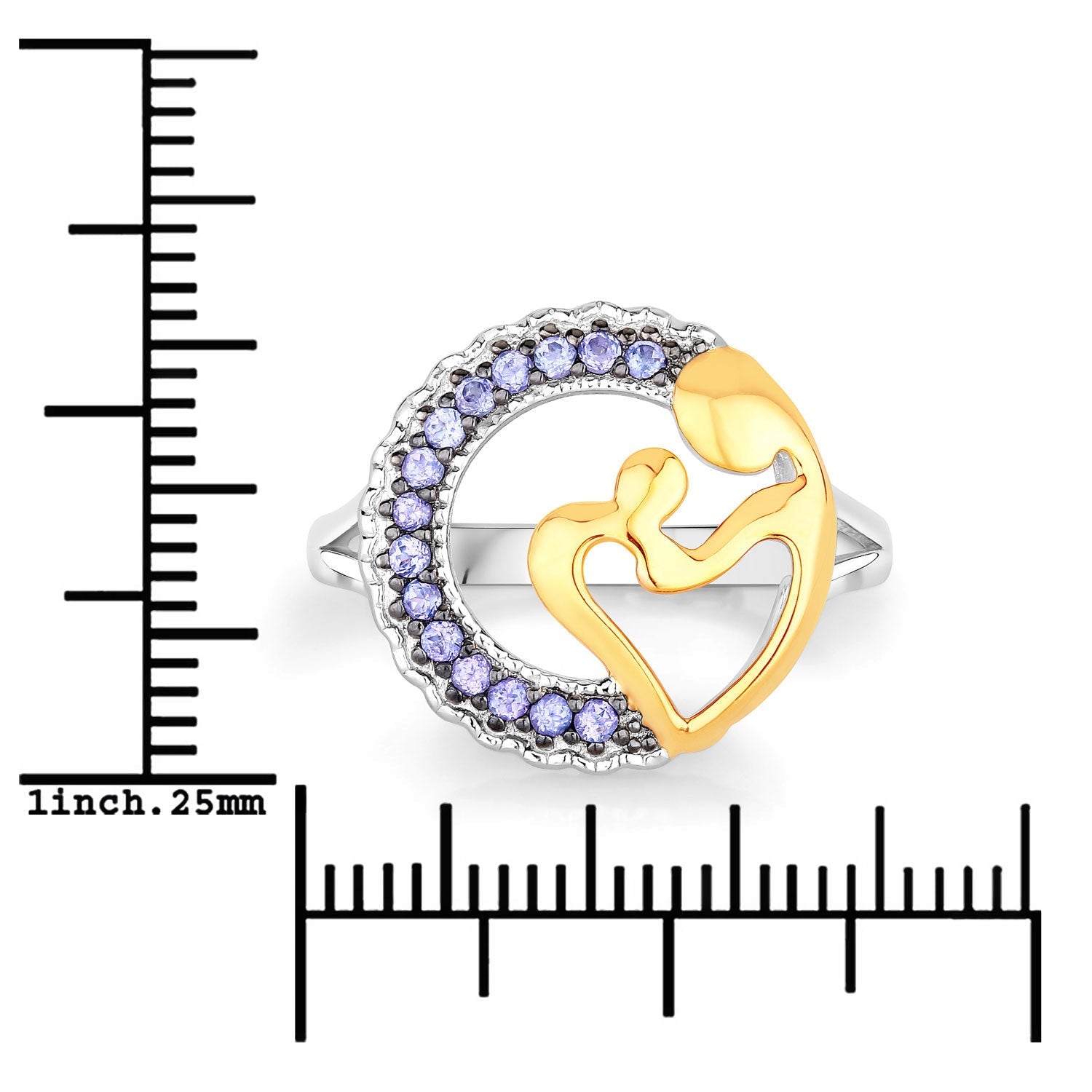 0.28 Carat Genuine Tanzanite .925 Sterling Silver Ring by Bids.com