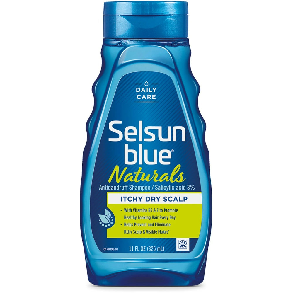 Selsun Blue Naturals Dandruff Shampoo, Itchy Dry Scalp - 11 Fl Oz by Pasteur Pharmacy