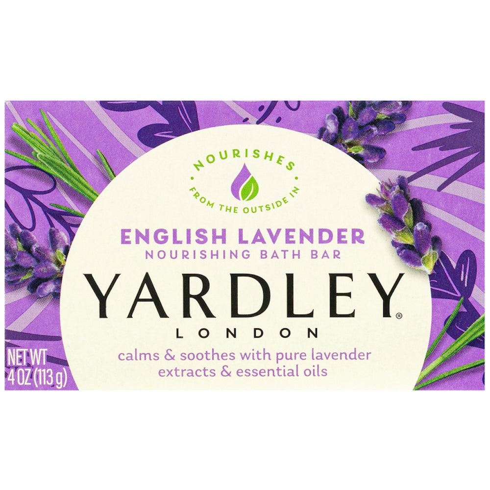 Yardley London English Lavender Bath Bar with Essential Oils – 4 oz by Pasteur Pharmacy