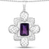 7.80 Carat Genuine Amethyst .925 Sterling Silver Pendant by Bids.com